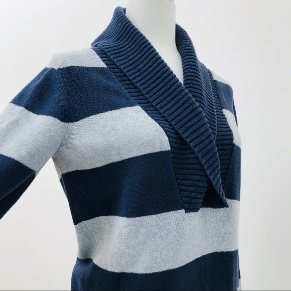 ⭐️Banana Republic⭐️Shawl Neck Stripes Sweater - Picture 3 of 8